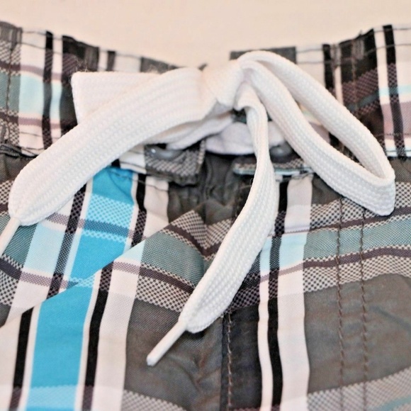 Kanu Surf Men's Big Paradigm Plaid Swim Trunks - Picture 2 of 6